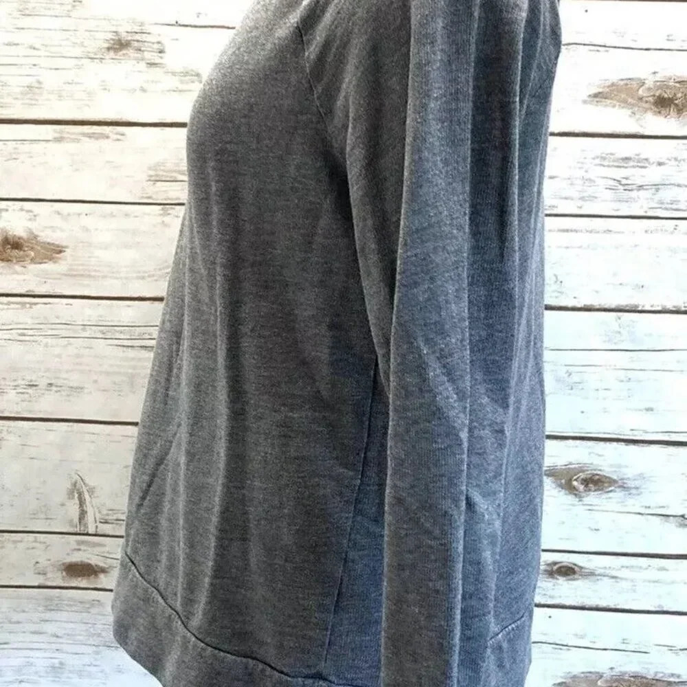 H&M Women Pull Over Crew Neck Gray Casual Sweatshirt Size Small - Picture 9 of 12